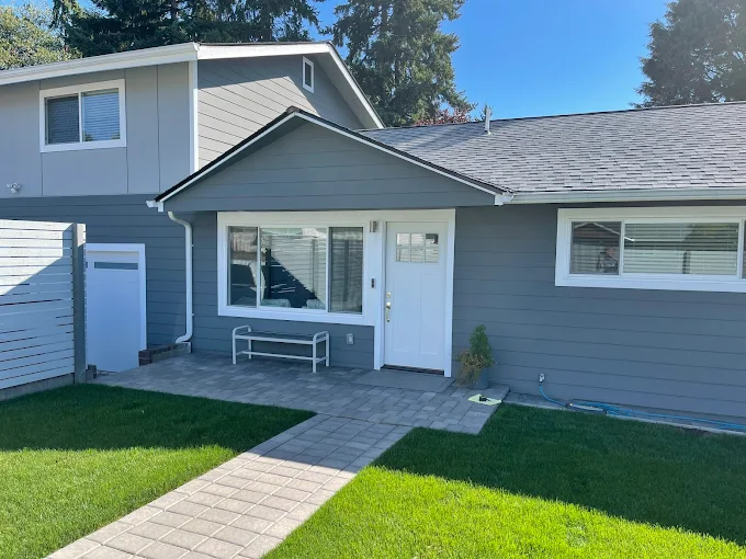 Roofing construction work